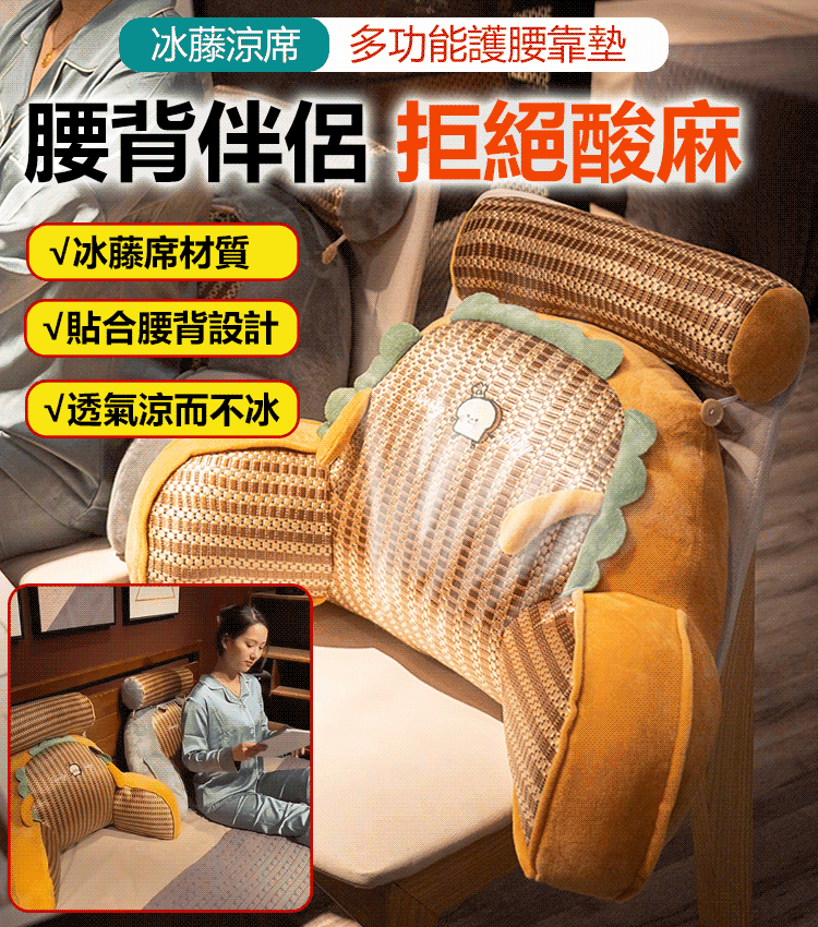 冰感多功能護腰靠墊